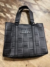 Steve Madden Black Bag Small Faux Leather Hand Bag/Shoulder Bag/Cross Body Purse
