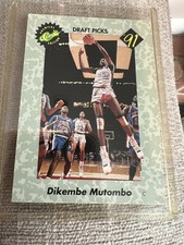 1991 Classic Draft Picks Dikembe Mutombo #3 RC Georgetown Hoyas Card