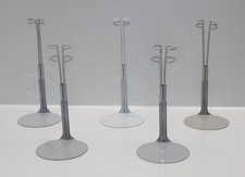 Lot Of 5 Barbie Sized Metal Doll Stands Grey By Kaiser