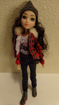 Project Mc2 Brunette Doll Barbie Size with Owl Backpack Green Eyes