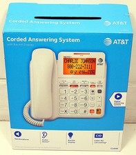 AT&T CL4940 Corded Answering System Phone Big Buttons Backlit Display Caller ID