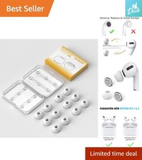Quality Silicone Replacement Earbud Covers   12 Medium Tips for AirPods Pro
