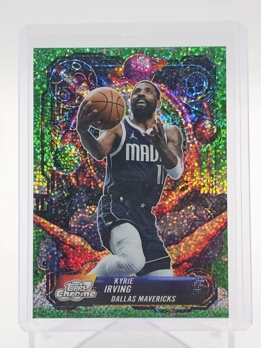 KYRIE IRVING 2025-26 TOPPS CHROME COSMIC PROPULSION GREEN SPARKLE #PRP-11 Q4743