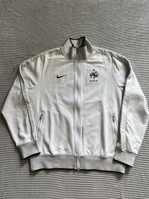 Nike Jacke Frankreich vintage Y2K Herren weiß/grau Größe L