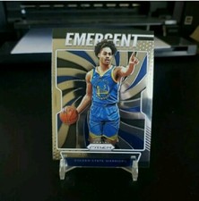 2019-20 Panini Prizm Jordan Poole Rookie Emergent #4 Golden State Warriors RC 