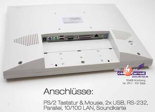 LAUTLOSER ALL-INONE COMPUTER 1GHz CPU 17" 43cm TFT 12V 40GB FP WINDOWS 98SE M13 - Bild 3 von 5