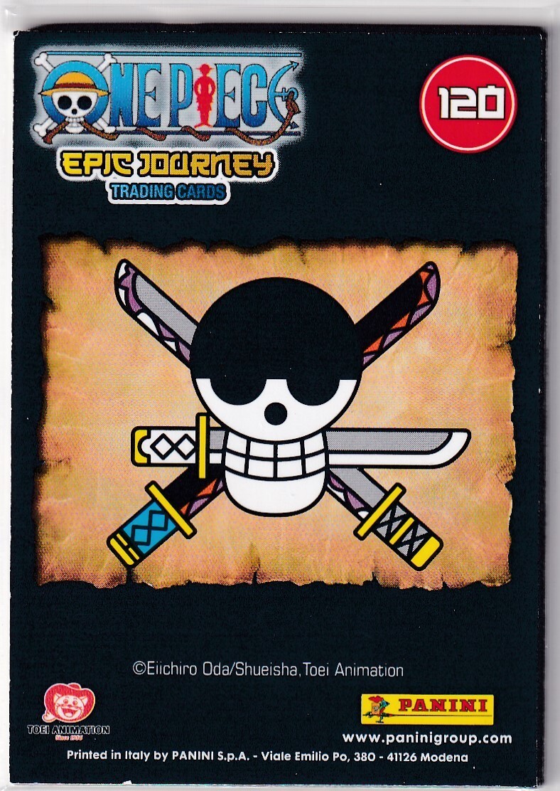 Panini One Piece Epic Journey Trading Cards Karte Nr. 120 Wanted