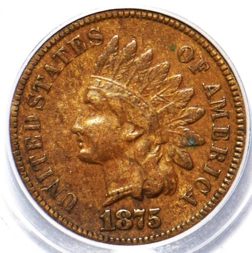 1875 Indian Head Cent PCGS VF-30 - Picture 3 of 4