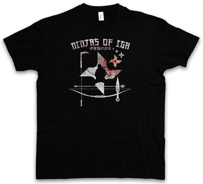 NINJAS OF IGA T-SHIRT Mie Kinki Japan Hanzo Ishu Iga no kuni japanisch Provinz