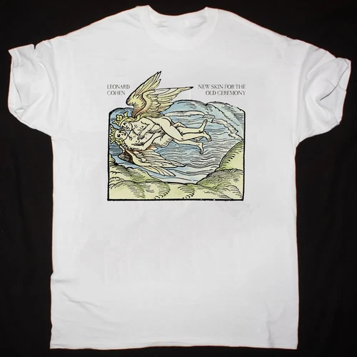 Neu beliebtes Leonard Cohen weißes T-Shirt Baumwolle volle Größe - Bild 1 von 3