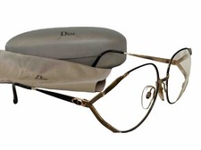 Christian Dior 2387 49 Vintage Gold Butterfly Eyeglasses Frame Austria New