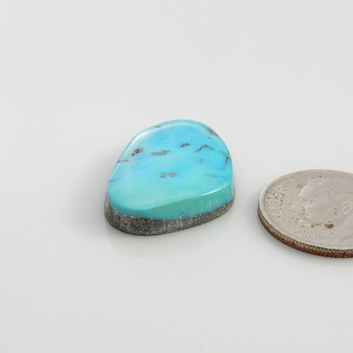 Piedra preciosa cabujón turquesa natural única Morenci, gema morenci azul sm191 - Imagen 2 de 2