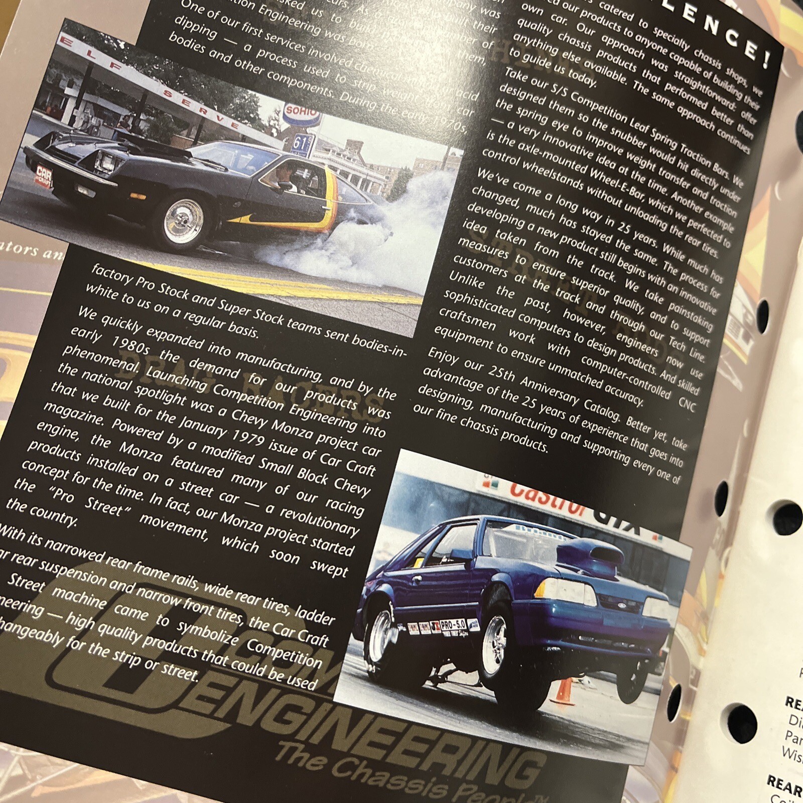 Original VINTAGE 1999 Competition Engineering Catalog 25th Racing Parts