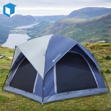 Waterproof 4 Person Dome Camping Tent Easy Setup for Family Hiking Traveling