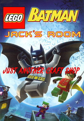 Lego Batman A3 Größe Poster personalisiert mit dem Namen Ihres Kindes oder individueller Nachricht