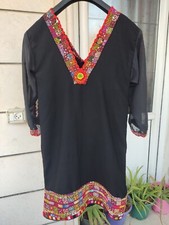 Vintage Handmade Embroidered Tatreez Thobe Heritage Palestinian Jordanian Dress
