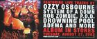 Ozzfest 2002 promotional poster Good New Old Stock SoaD Rob Zombie P.O.D.