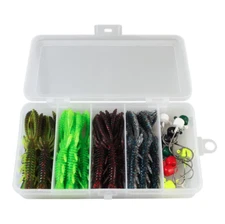 Fishing Lure Kit Soft Plastic Jig Heads Set for Bass, Crappie, Trout