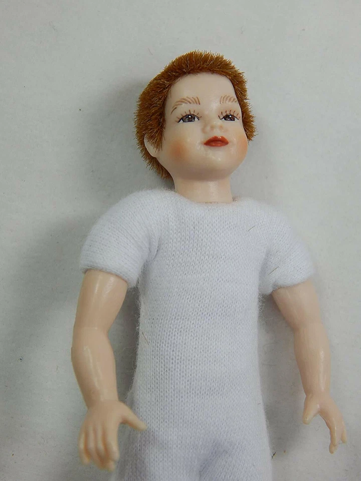 Casa de muñecas Heidi Ott miniatura escala 1:12 niño niño niño muñeca cuerpo #XKK04 Foto 2 de 4