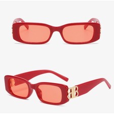 Vintage Square Sunglasses for Women - Red Model - 11