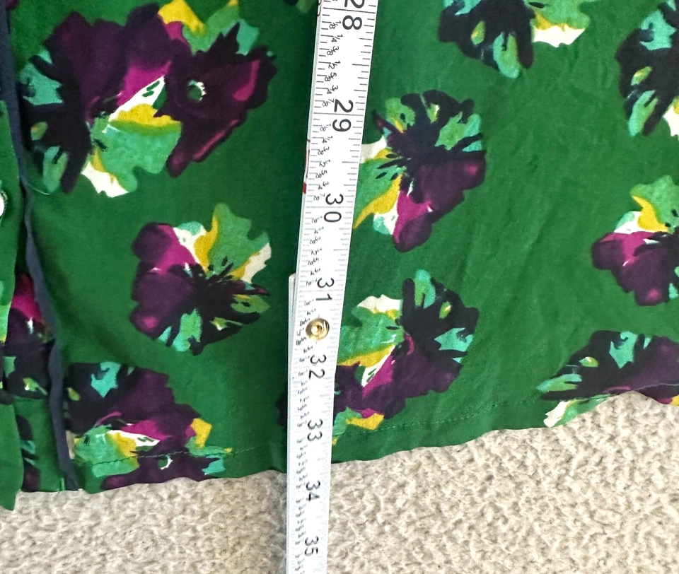 GREYLIN Silk Dress Small Floral Button Front Lined - Image 4 of 4