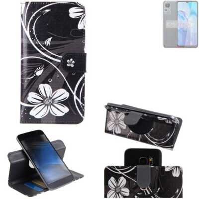Für HTC Wildfire E Star 360° Schutz Hülle Wallet Case Design Blumen