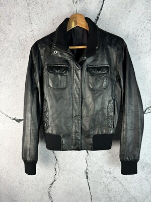Archival Puma Leather Jacket y2k motorcycle style