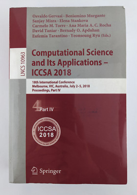 Computational Science and Its Applications   ICCSA 2018: 18th