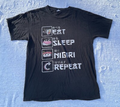 Eat Sleep Nigiri Repeat Funny Japanese Manga Kawaii Sushi T-Shirt