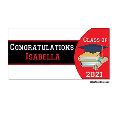 Congratulations Class of 2021 Graduation Party Personalized Banner