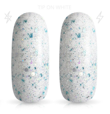 Jolifin LAVENI Shellac-Top-Coat o. Schwitzsch. FlashOn silver flakes 12ml #S1521