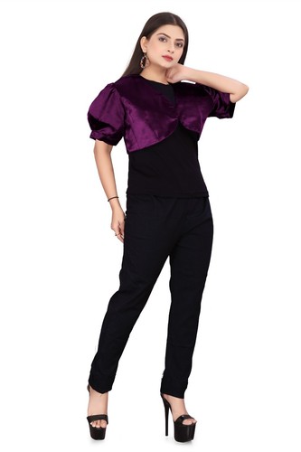 Satin Cropped Bolero Koti Kurzarm Damen Bolero Cardigan Bolero Jacke S109 - Bild 194 von 210