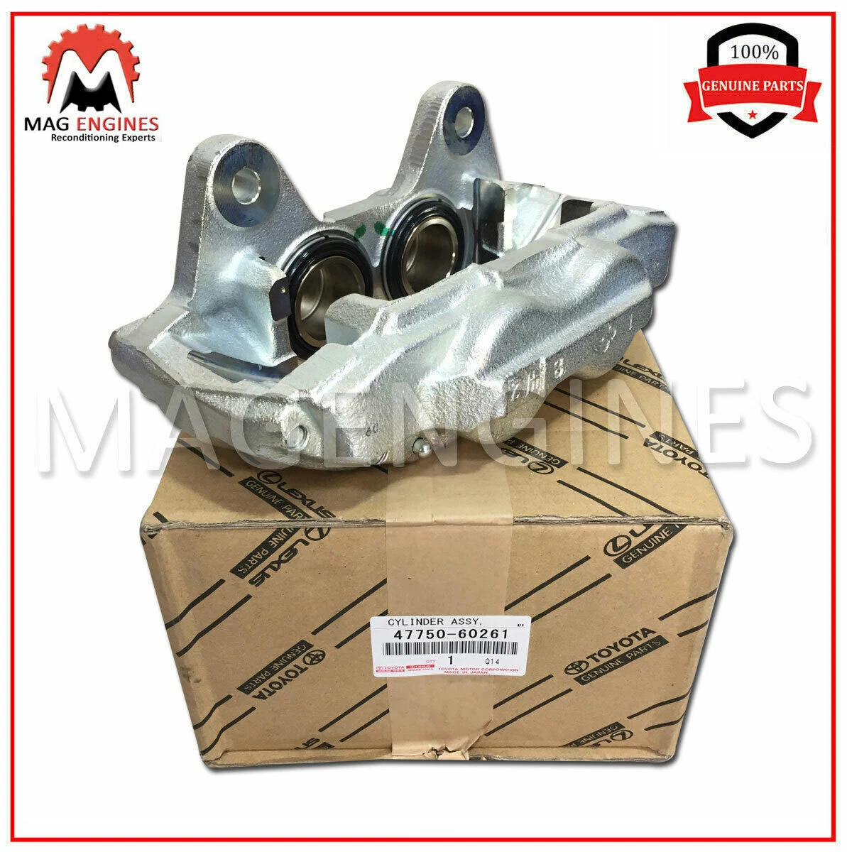47750-60261 GENUINE OEM FRONT LEFT BRAKE CALIPER ASSY FOR 4RUNNER 