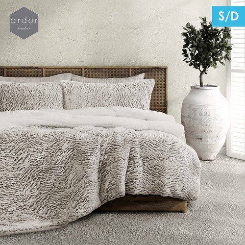 Faux Fur Bear 3 Piece Comforter Set by Ardor - Picture 4 of 5