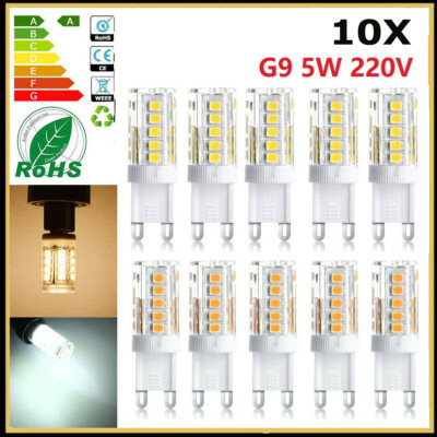 4/10X G9 LED Birne SMD 2835 führte Energiesparlampen 5W Warmweiß Super Bright