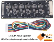 13S 1.2A Li-ion Lifepo4 Lithium Battery Active Equalizer Balancer Inductive BMS