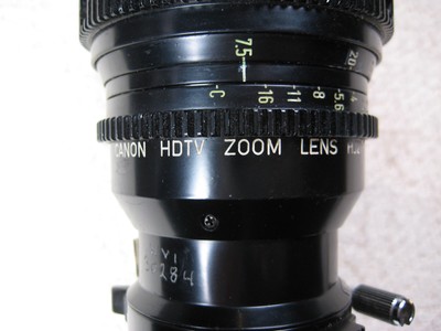 Canon HDTV Zoom Lens, HJ21x7.58 KLL-SC, T2.1, B4, 7.5-158mm *ONLY