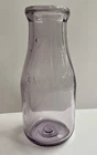 Vintage 1920’s Clear Glass Purple Tinted Milk Bottle One Pint