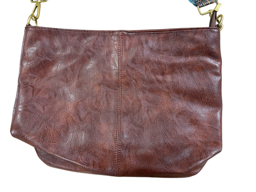 Faux Soft Leather Brown Bag Purse NEW f5 - Picture 2 of 11