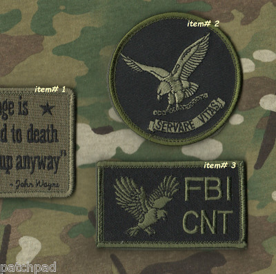 FBI SERVARE VITAS HOSTAGE RESCUE TEAM HRT CNT TRAINING AFGHAN vêlkrö 2-PC: #2+#3