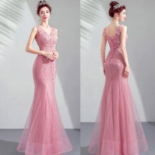 Noble Evening Formal Party Ball Gown Prom Bridesmaid Host Fishtail Dress TS2106
