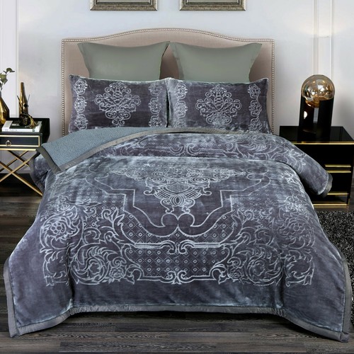 3 Stück Sherpa Plüschdecke schwere Decke koreanisch weich Nerz Decken Winter warm - Bild 12 von 88