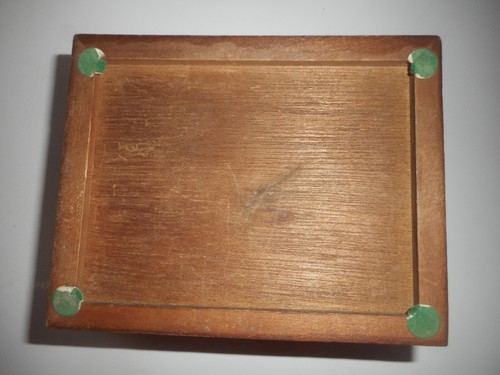 Joyero de madera en forma de corazón esmaltado flor vidrio superior bisagras almacenamiento abierto - Imagen 14 de 14