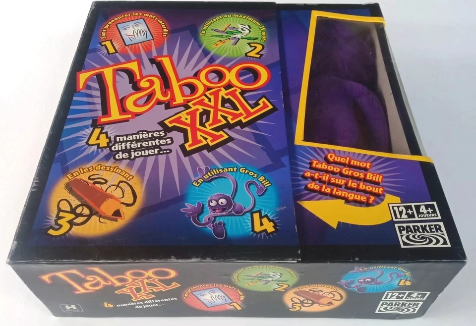 Jeu de Société Taboo XXL avec Gros Bill 2006 Parker Hasbro VF - Photo 3/4