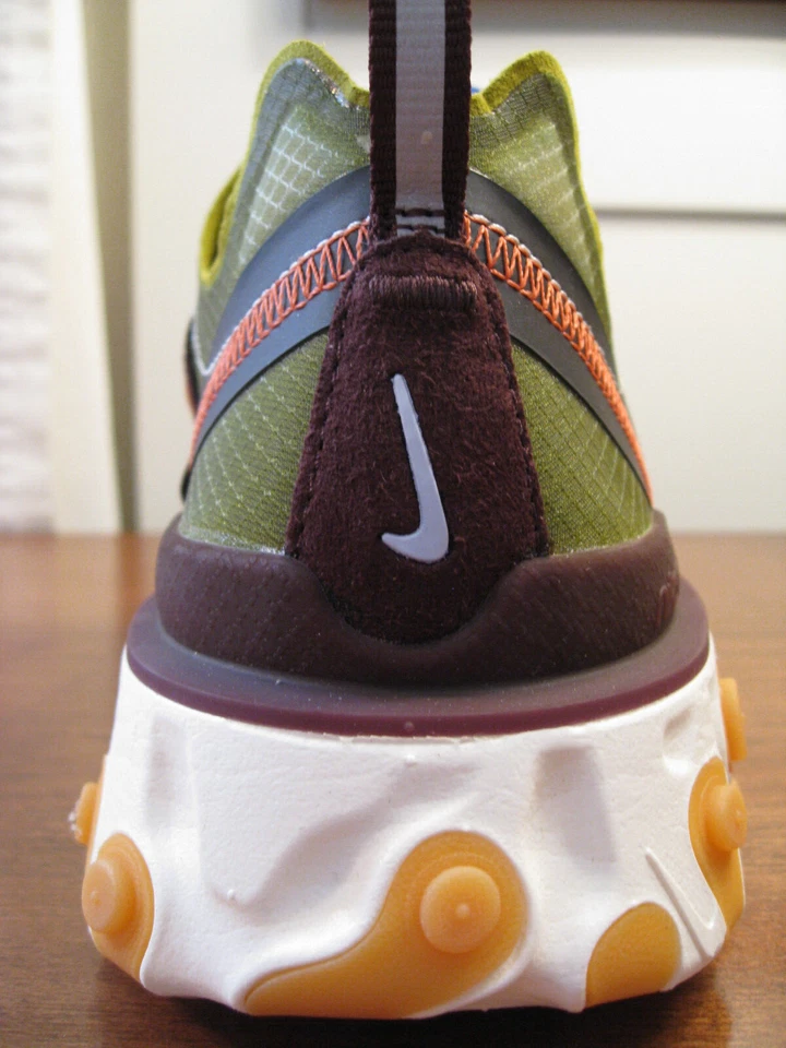 NIKE REACT ELEMENT 87 “MOSS”/BLACK EL-DORADO MEN US SIZE 8.5 - Image 4 of 4