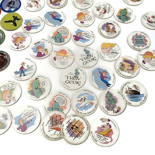 Konvolut 67 Pogs, Milchkappen Vintage 90er Power Ranger Dinosaurier J's Knick Nac - Bild 2 von 5