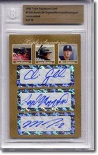 Chris Coghlan * Logan Morrison * Matt Dominguez * Rookie Autograph BGS Auto #/10