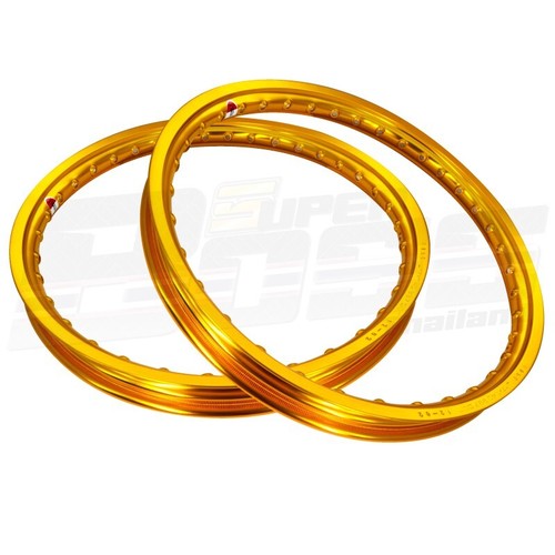 INFINITY Aluminium Wheel Dark Gold 1.40x17" 36 Holes (1 Pair) & Rim Strips - Picture 3 of 6