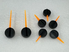 03-06 GM Chevy 7 Pointers OEM Needles Orange & Black Gauge Cluster Speedometer