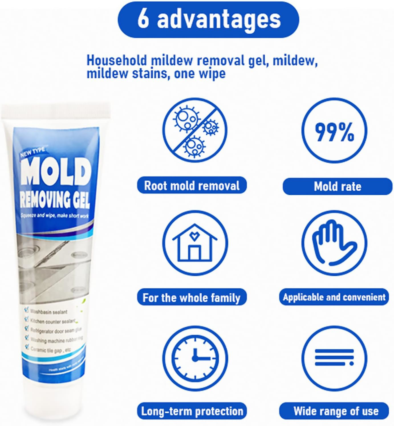 Mould and Mildew Remover, Mold Remover Spray Effective and Fast Cleaner